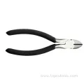 Head Polished Carbon Steel Black Dipped Handle Side Cutting Pliers